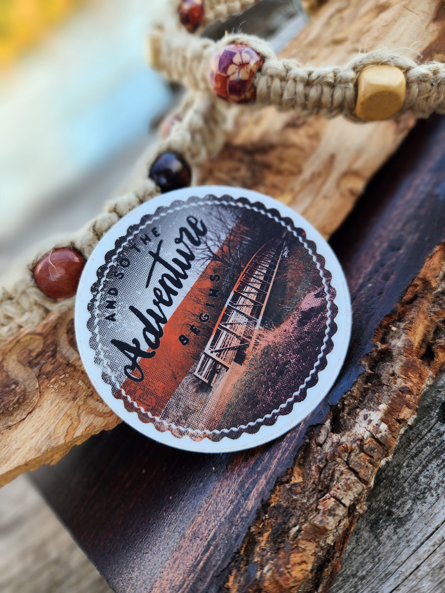 Vinyl Adventure Decal ▪︎ And So The Adventure Begins