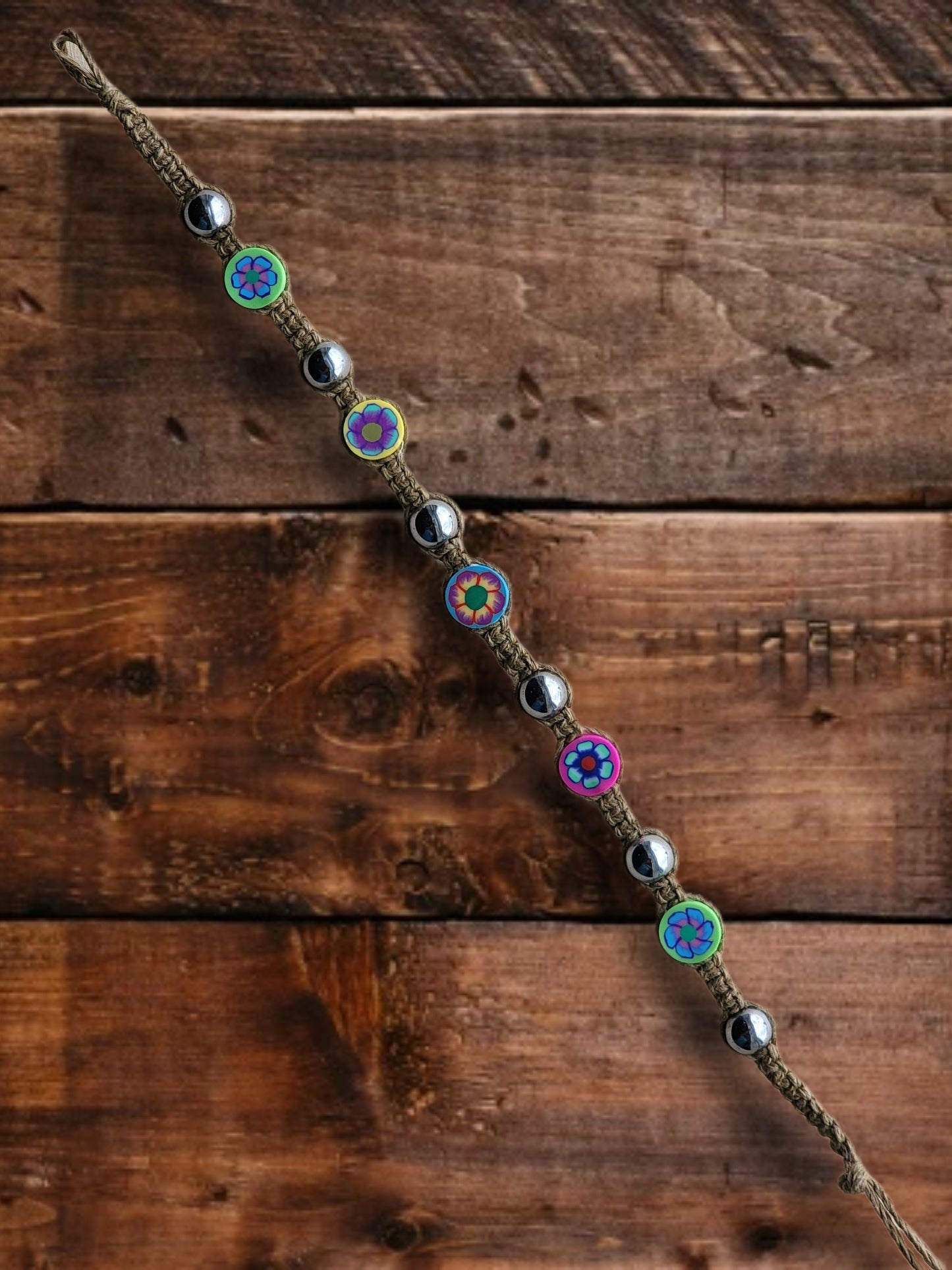 Eco-Friendly Hemp Bracelet/ Anklet: Natural Fiber Jewelry