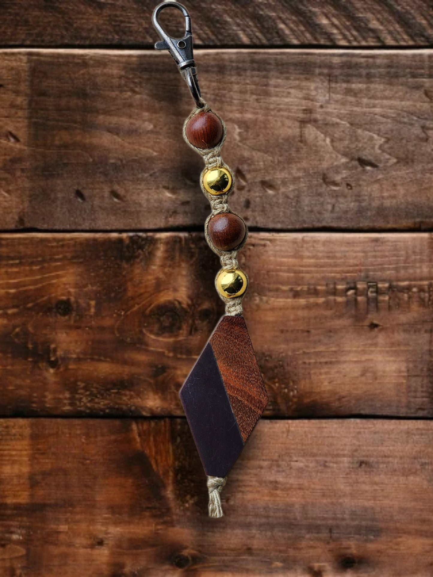 Eco-Friendly Hemp Keychain: Natural Fiber Jewelry