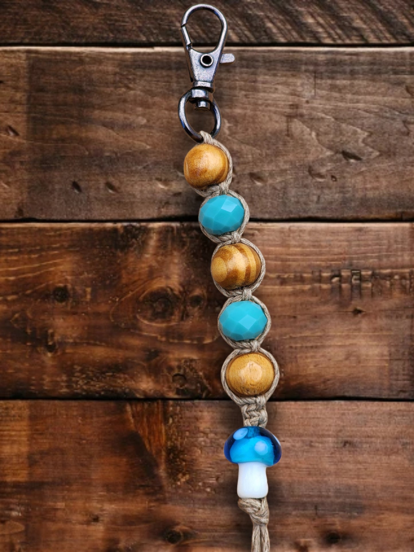 Eco-Friendly Hemp Keychain: Natural Fiber Jewelry