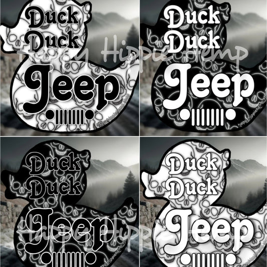 4 Pack ▪︎ Stealth Skull Duck Magnets
