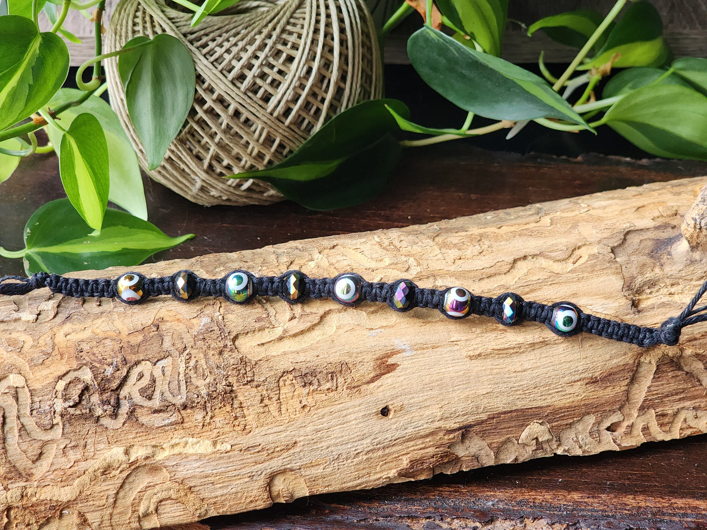 Eco-Friendly Hemp Bracelet/ Anklet: Natural Fiber Jewelry