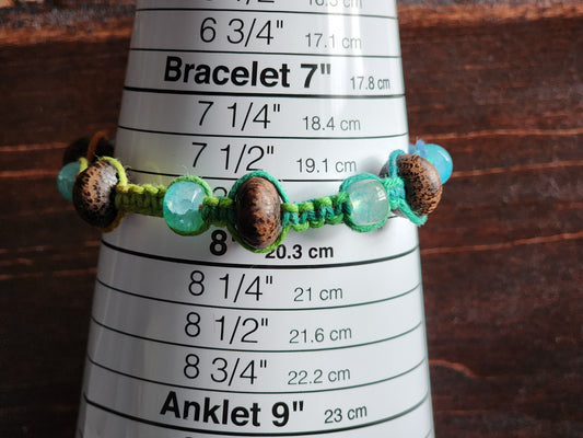 Eco-Friendly Hemp Bracelet/ Anklet: Natural Fiber Jewelry