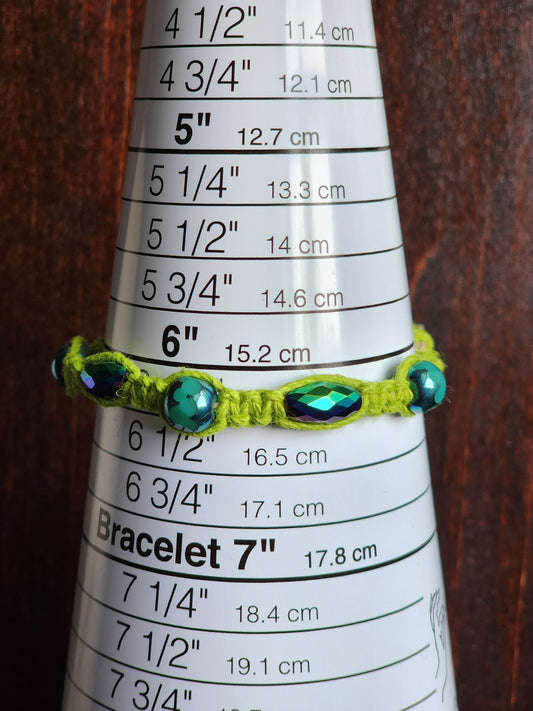 Eco-Friendly Hemp Bracelet/ Anklet: Natural Fiber Jewelry