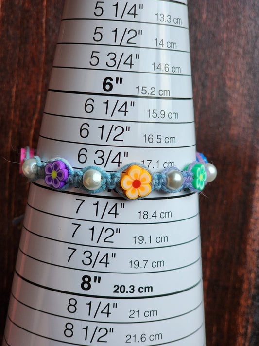 Eco-Friendly Hemp Bracelet/ Anklet: Natural Fiber Jewelry