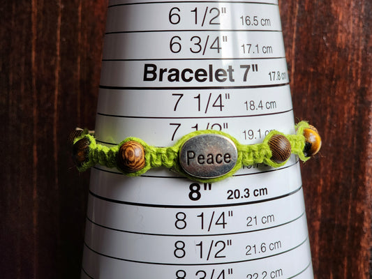 Eco-Friendly Hemp Bracelet/ Anklet: Natural Fiber Jewelry