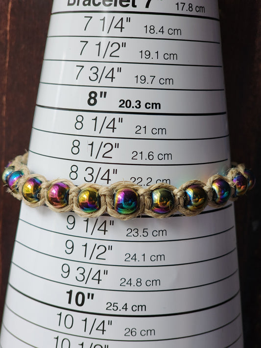 Eco-Friendly Hemp Bracelet/ Anklet: Natural Fiber Jewelry