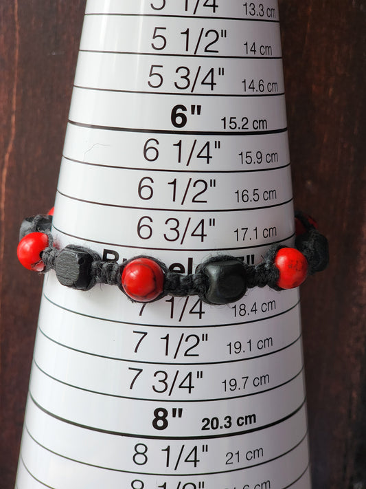 Eco-Friendly Hemp Bracelet/ Anklet: Natural Fiber Jewelry