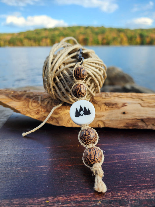 Eco-Friendly Hemp Keychain: Natural Fiber Jewelry