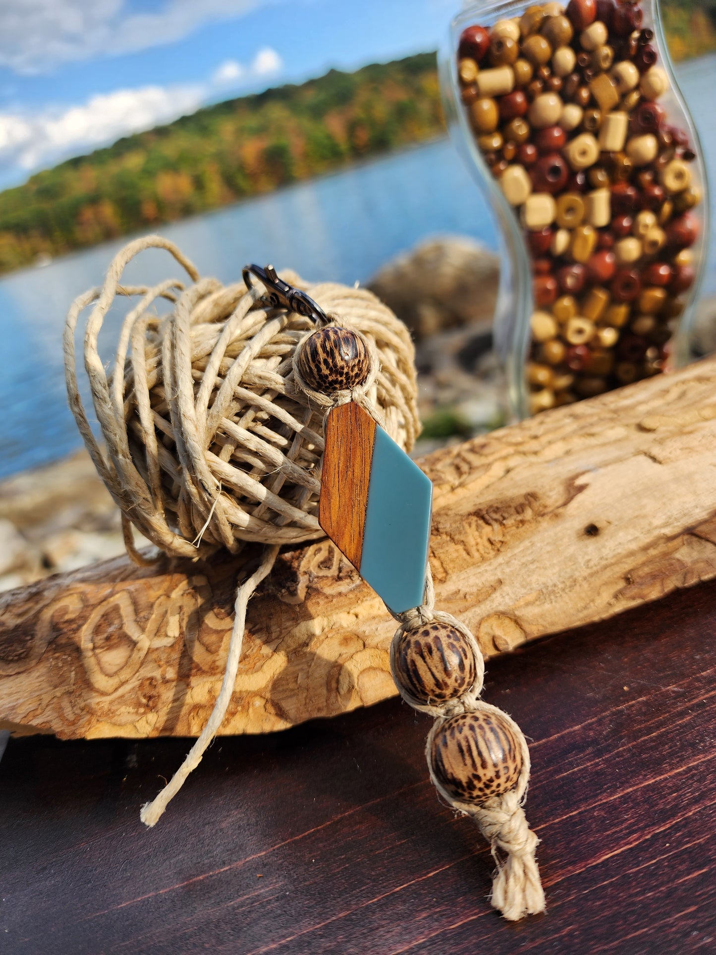 Eco-Friendly Hemp Keychain: Natural Fiber Jewelry