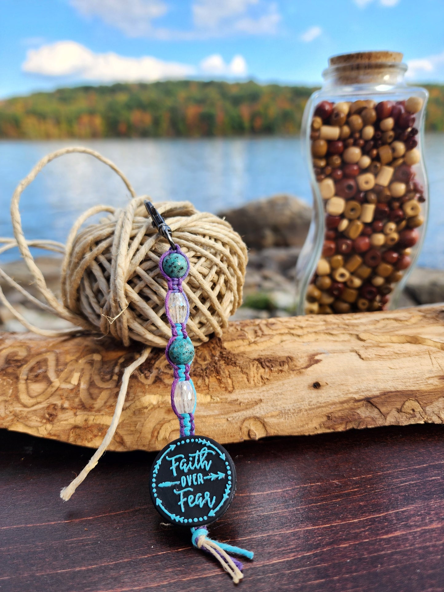 Eco-Friendly Hemp Keychain: Natural Fiber Jewelry
