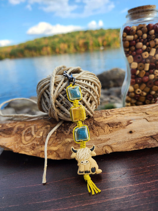 Eco-Friendly Hemp Keychain: Natural Fiber Jewelry