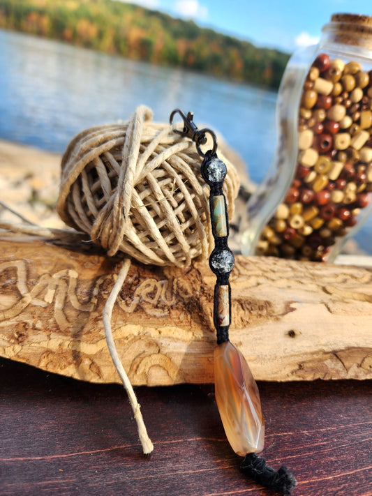 Eco-Friendly Hemp Keychain: Natural Fiber Jewelry