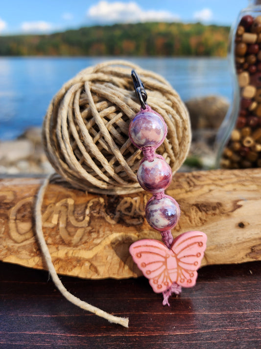 Eco-Friendly Hemp Keychain: Natural Fiber Jewelry