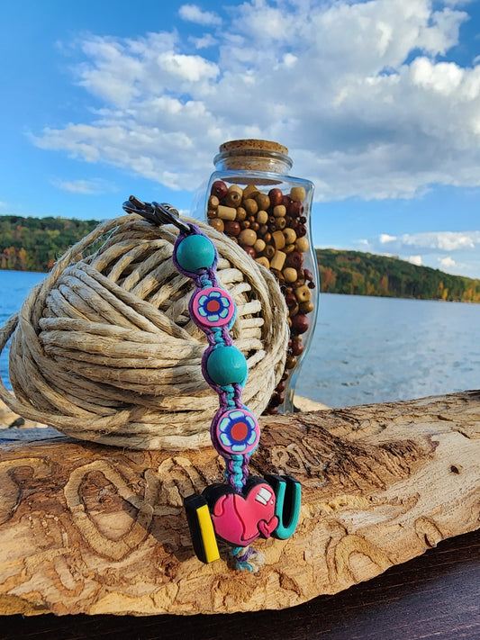 Eco-Friendly Hemp Keychain: Natural Fiber Jewelry