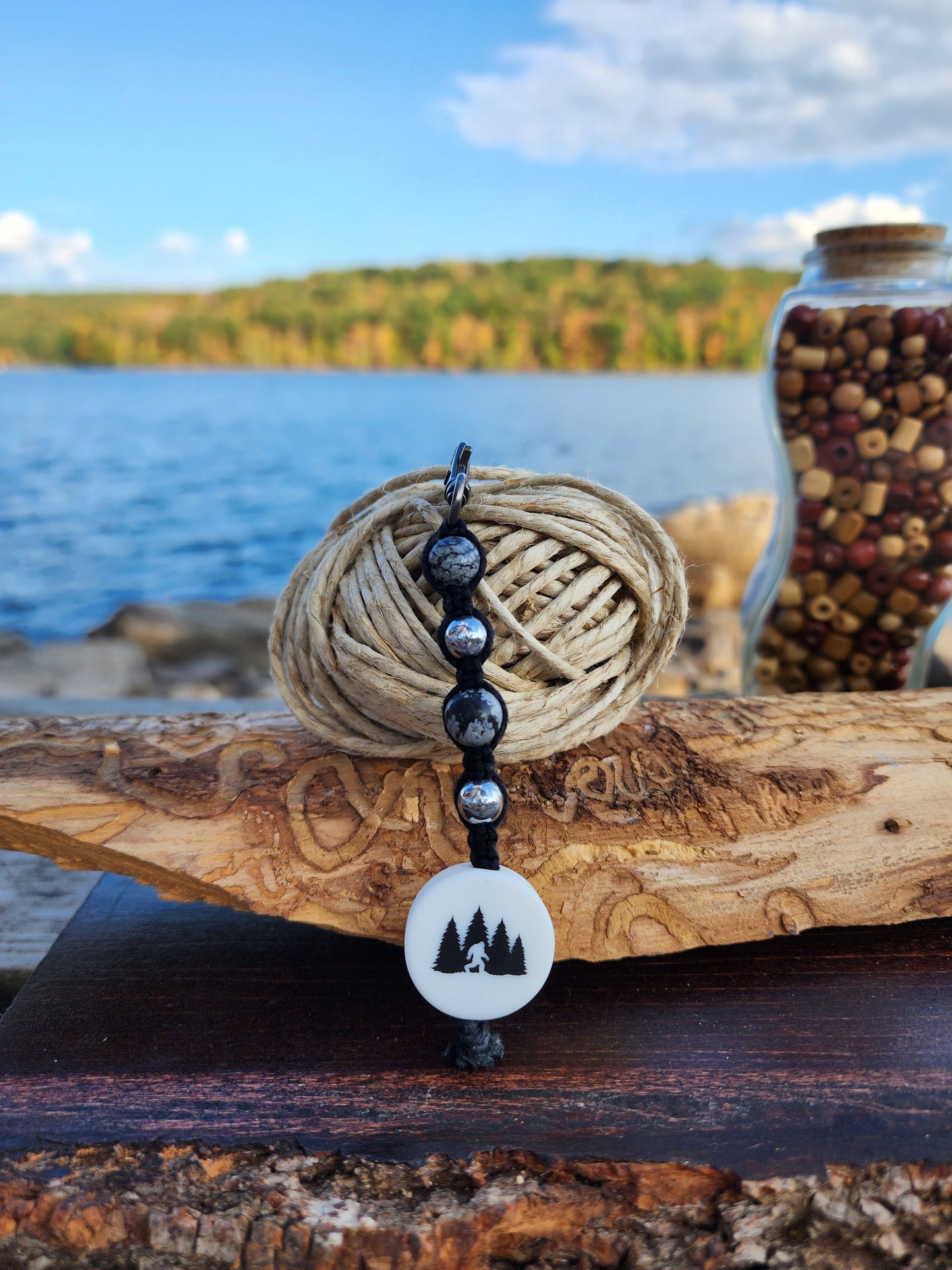 Eco-Friendly Hemp Keychain: Natural Fiber Jewelry