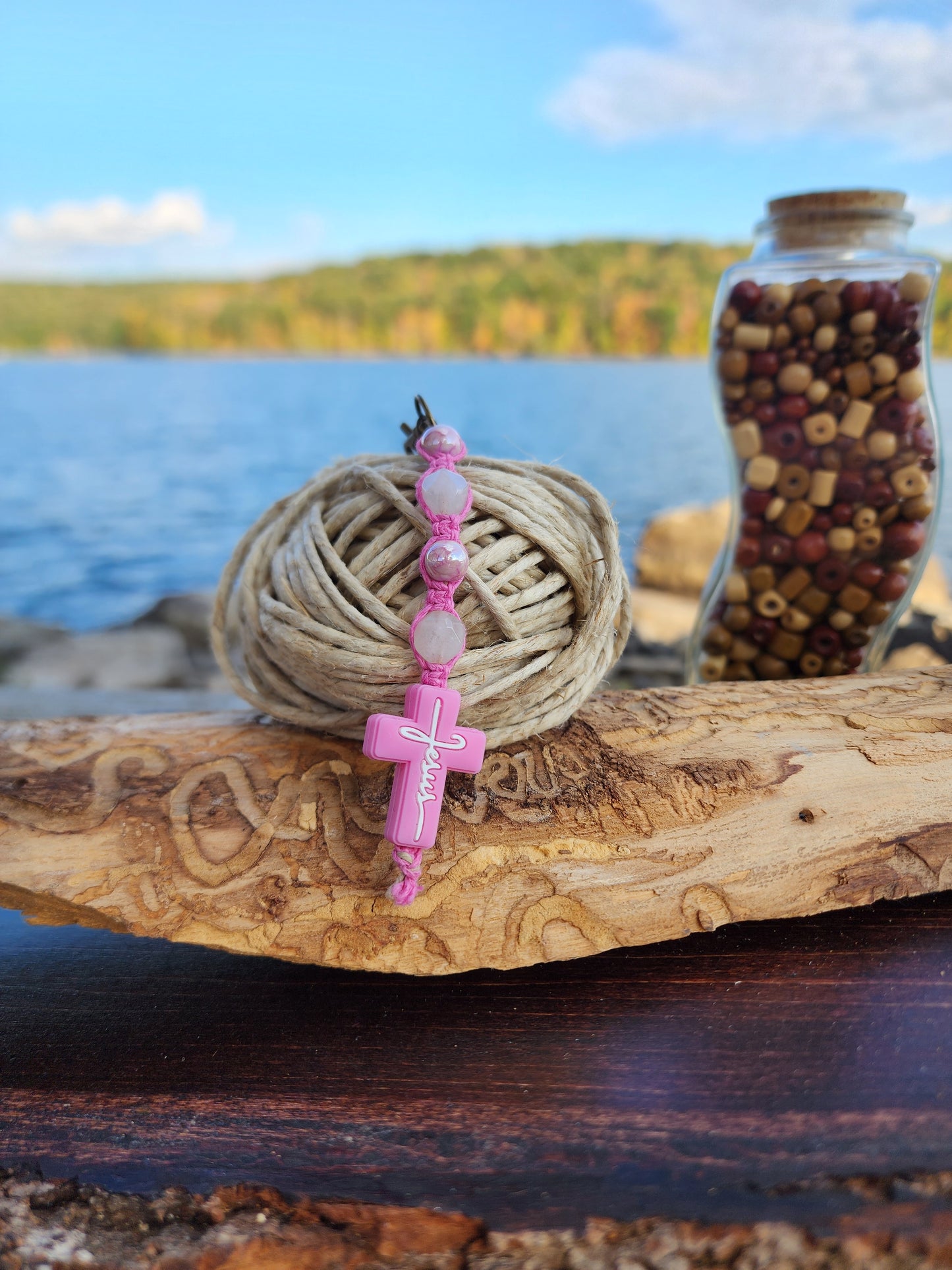 Eco-Friendly Hemp Keychain: Natural Fiber Jewelry
