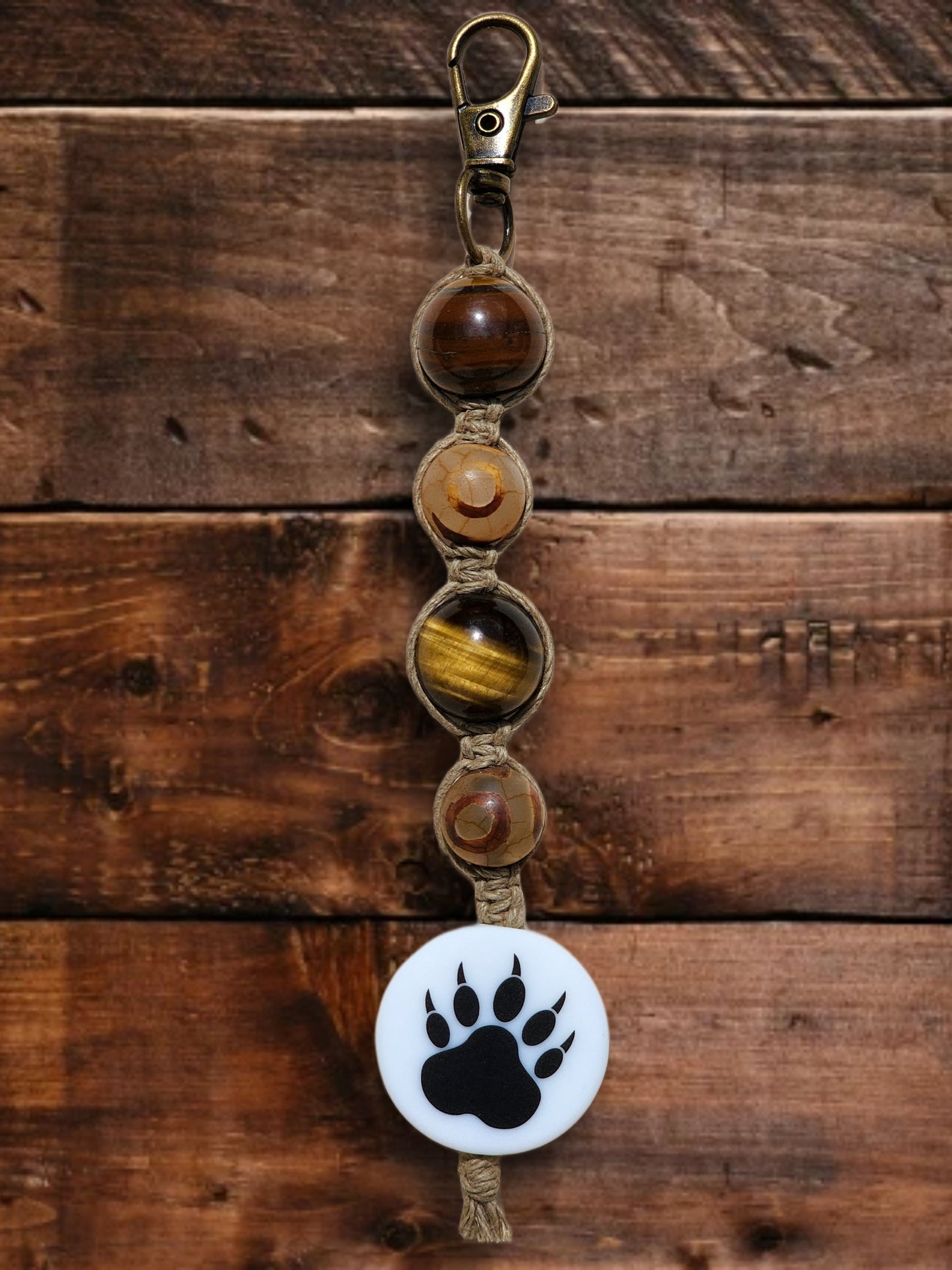 Eco-Friendly Hemp Keychain: Natural Fiber Jewelry