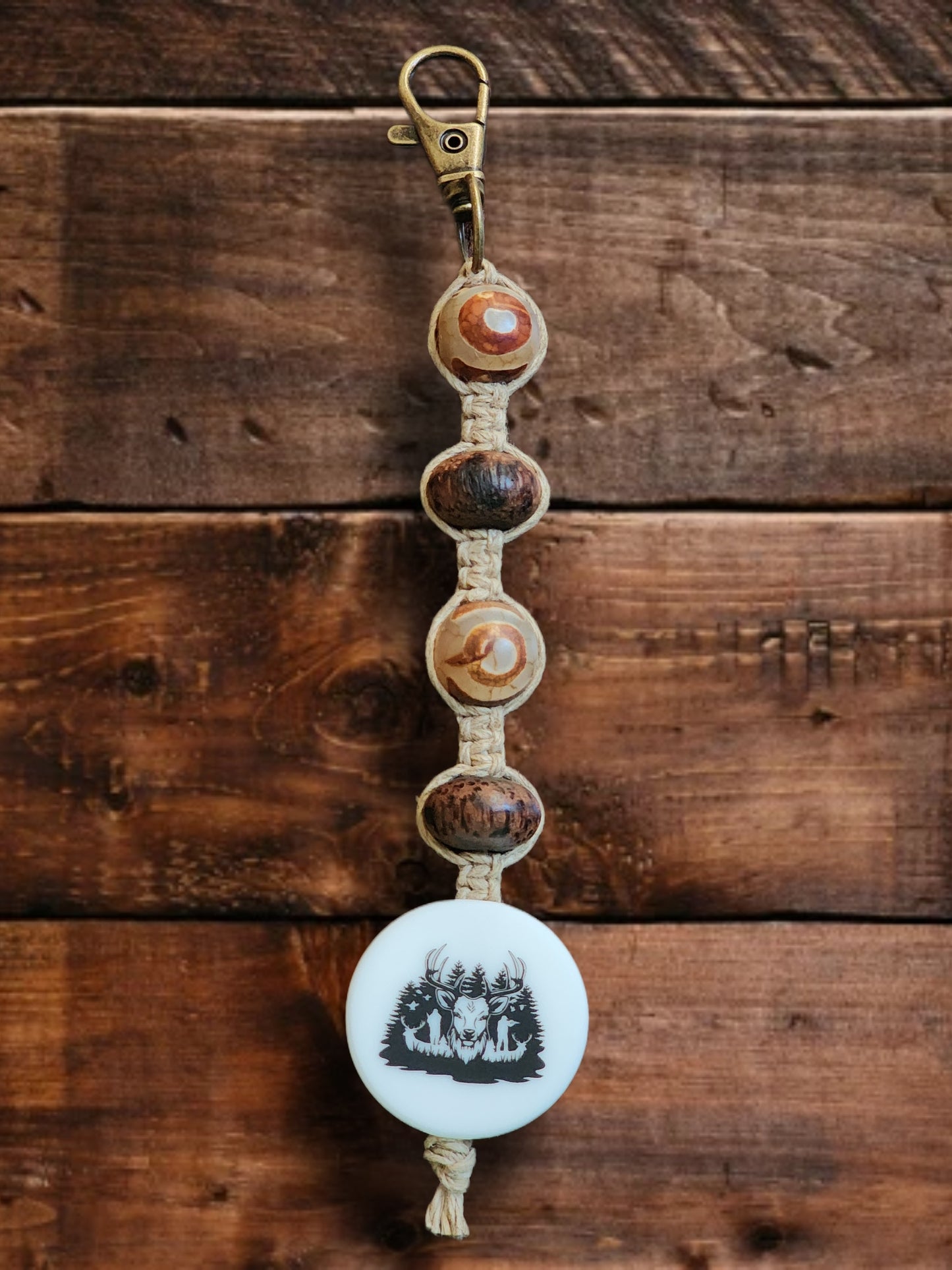 Eco-Friendly Hemp Keychain: Natural Fiber Jewelry