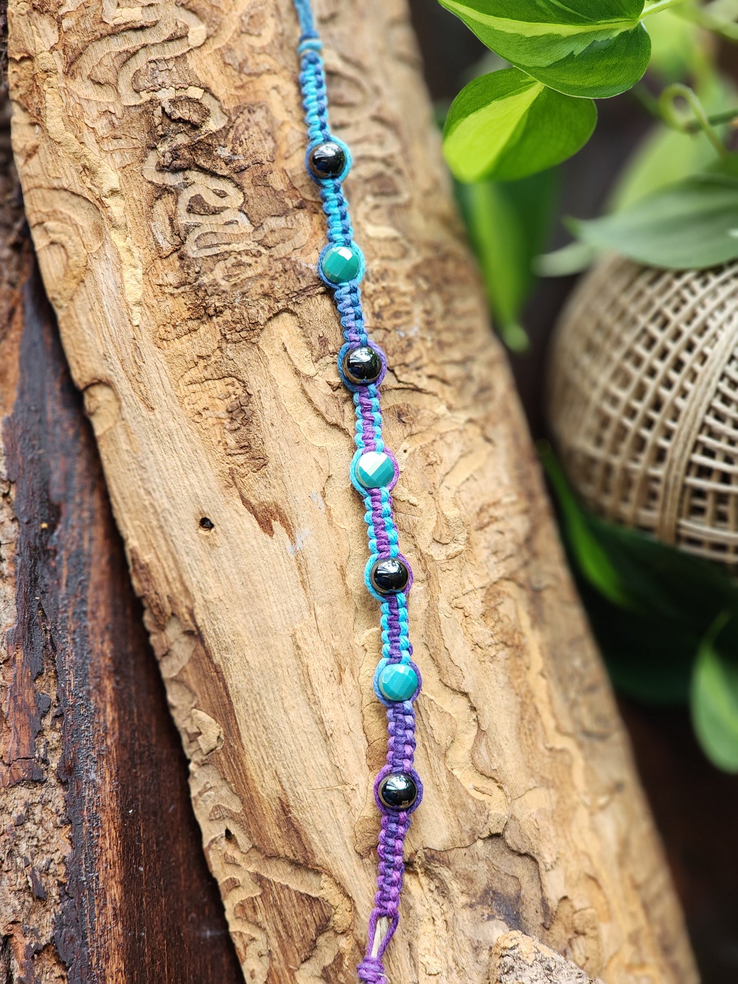 Eco-Friendly Hemp Bracelet/ Anklet: Natural Fiber Jewelry