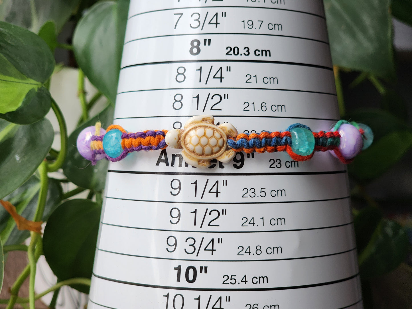Eco-Friendly Hemp Bracelet/ Anklet: Natural Fiber Jewelry