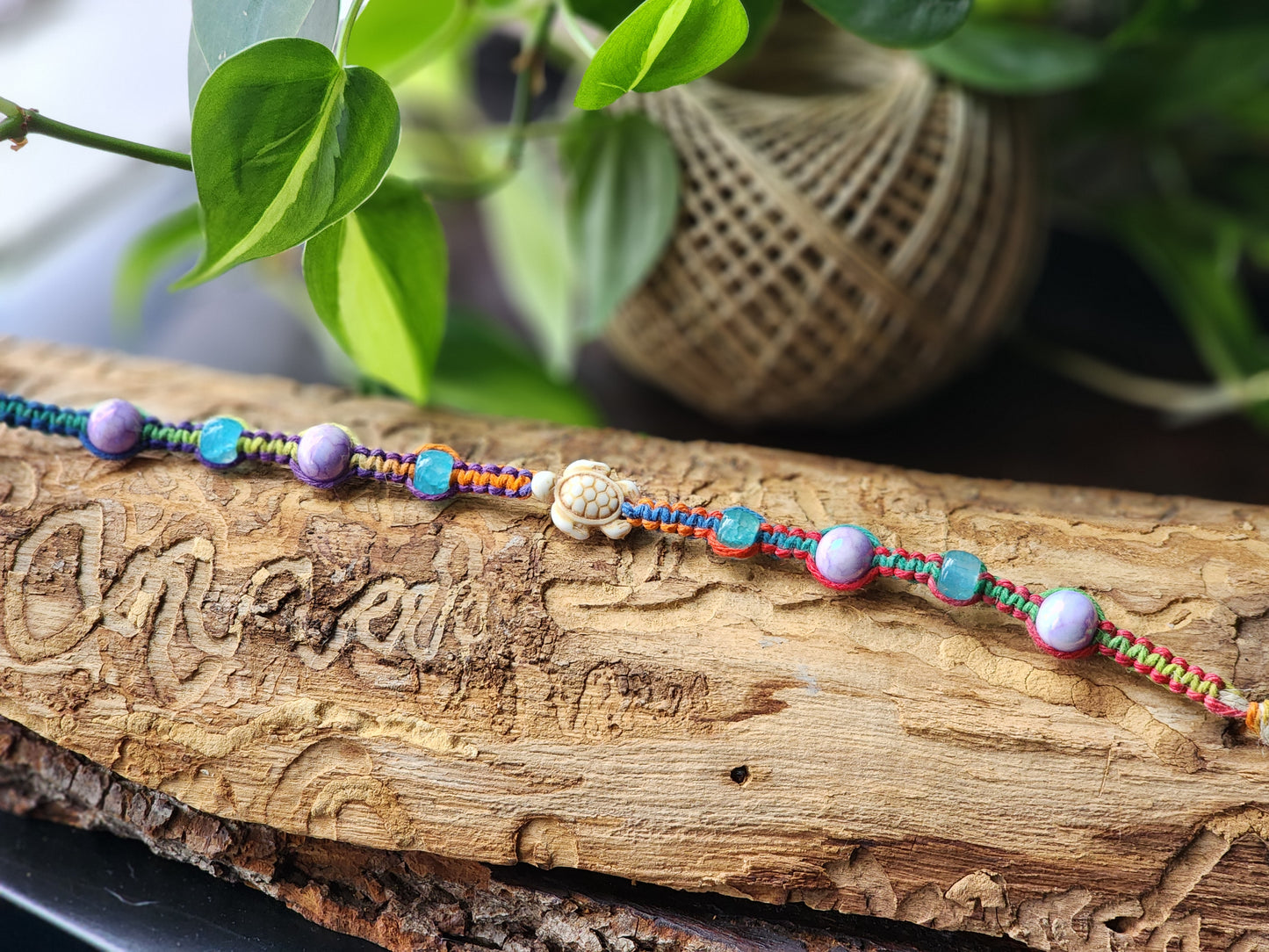 Eco-Friendly Hemp Bracelet/ Anklet: Natural Fiber Jewelry