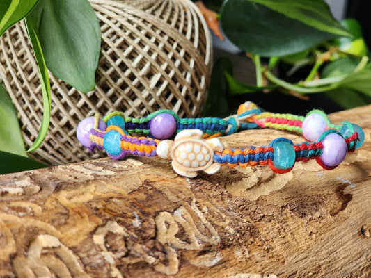 Eco-Friendly Hemp Bracelet/ Anklet: Natural Fiber Jewelry