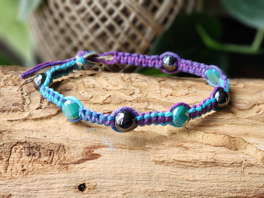 Eco-Friendly Hemp Bracelet/ Anklet: Natural Fiber Jewelry